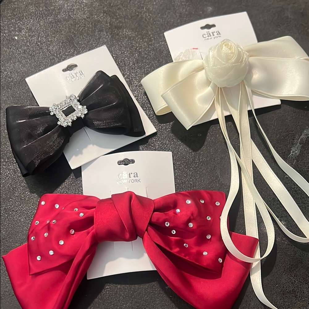 3 Cara womens hair bow clips accessories
